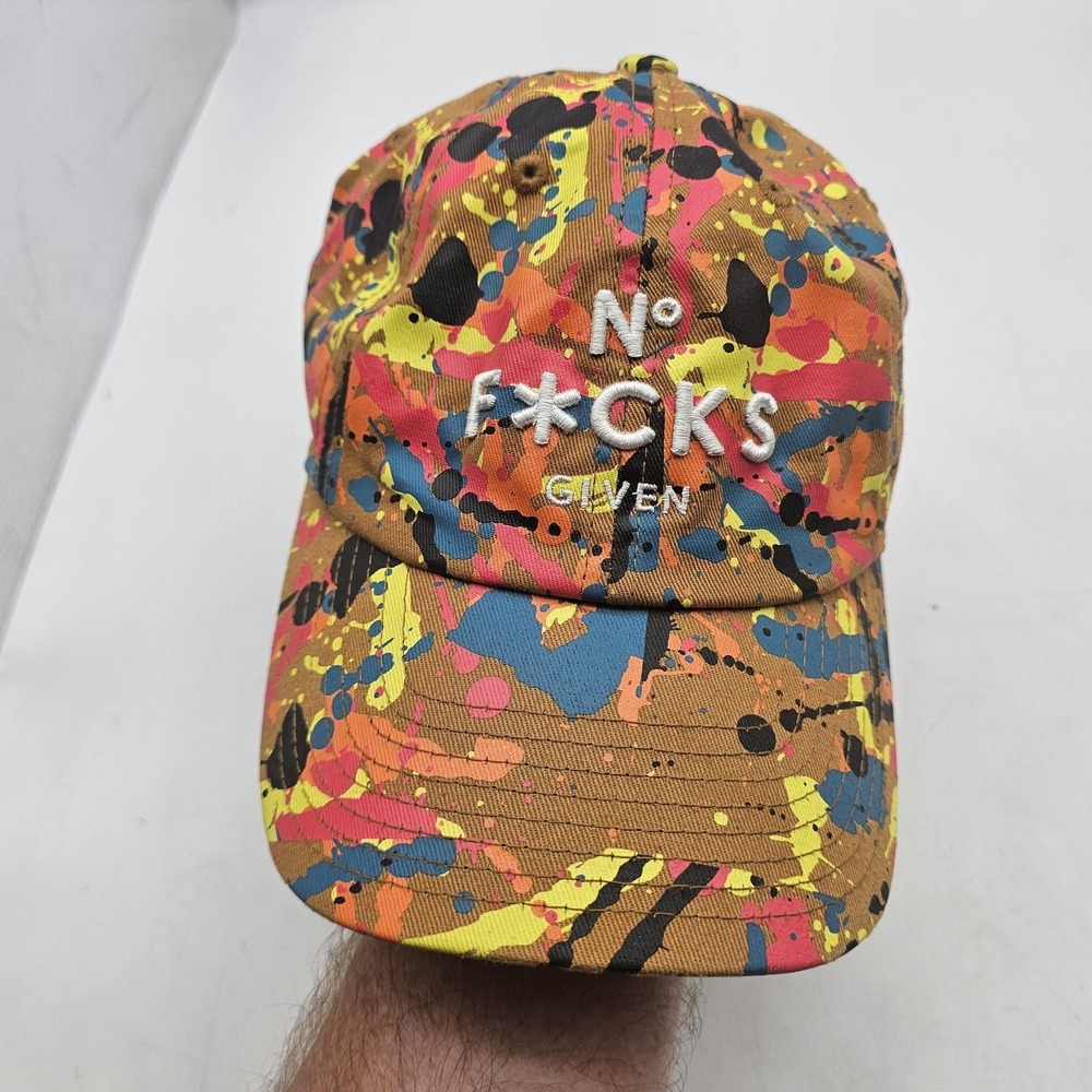 Field Grade Paint Splatter Hat Cap Strap Back Mens One Size Given
